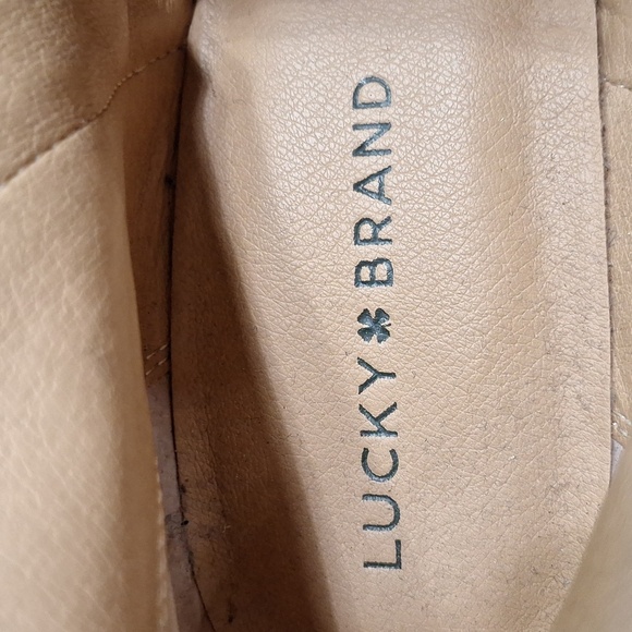 Lucky Brand Gray Gorpcore Preppy Almond Toe Perforated Basel Ankle Booties Sz 10 - Picture 11 of 11